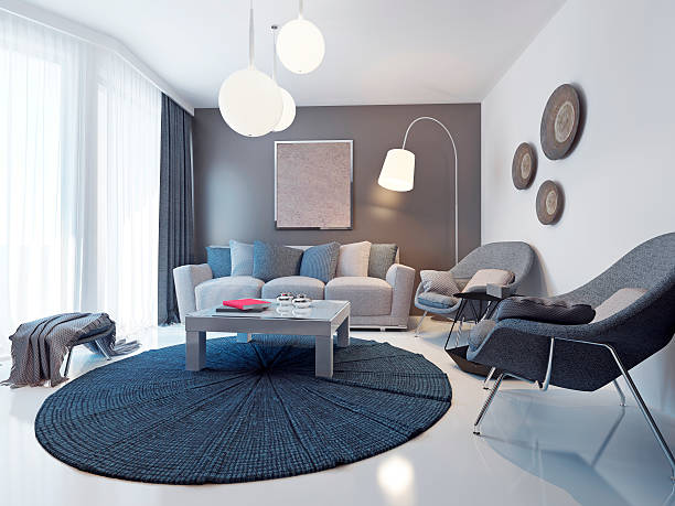 istock Bright contemporary living room trend 488599132