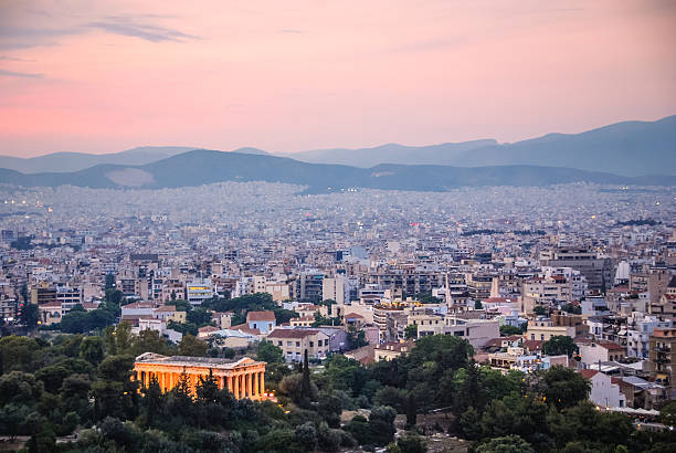istock Temple of Hephaestus at Sunset 488599175