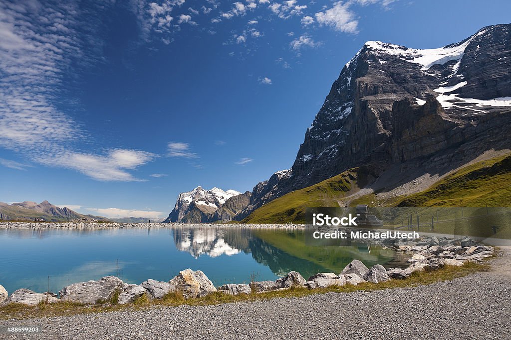 Montanha Wetterhorn, Alpes suíços - Royalty-free Admirar a Vista Foto de stock