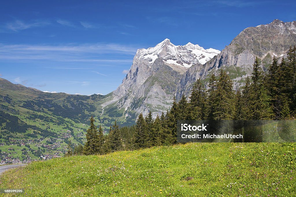 Wetterhorn, Alpi svizzere - Foto stock royalty-free di Alpi
