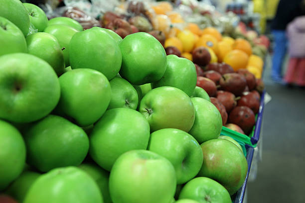 Green apple stock photo