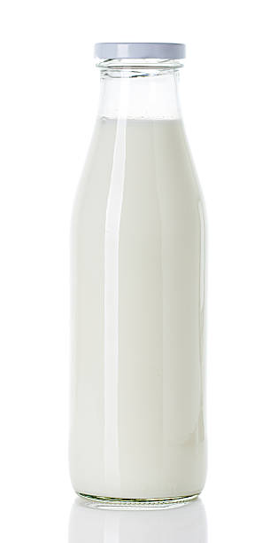 istock Bottle of milk isolated on white background 488599789