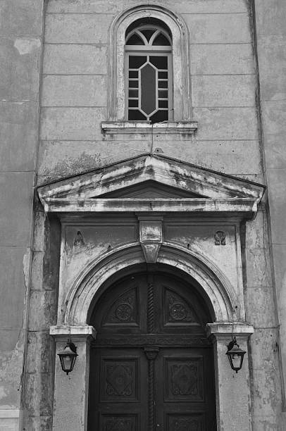 alpha and omega - door greek culture doorway church ストックフォトと画像