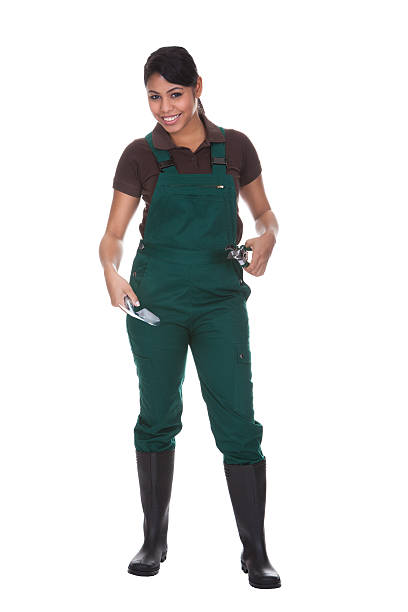 istock Young Female Gardner With Gardening Tools 488602034