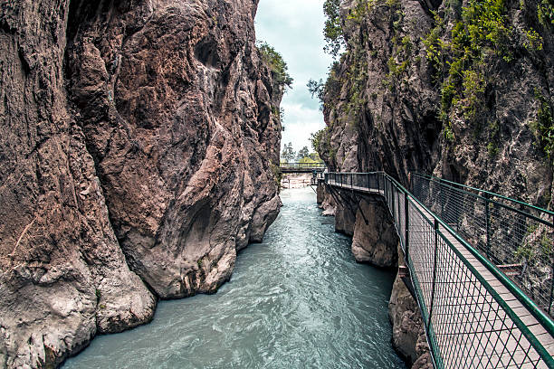 View inside Saklikent canyon Turkey