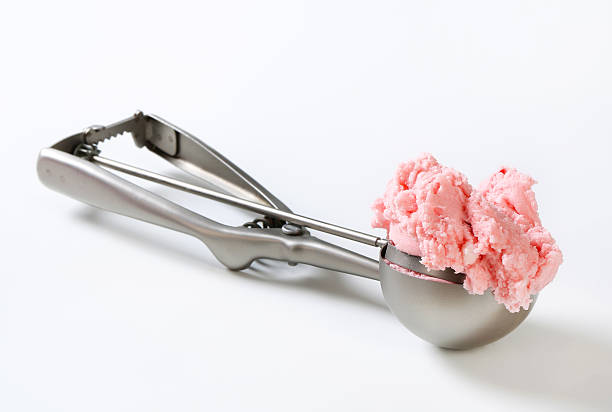 istock Scoop of pink ice cream 488611753