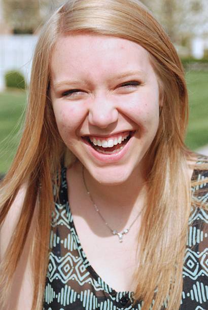istock Happy Young Blonde Girl 488612193