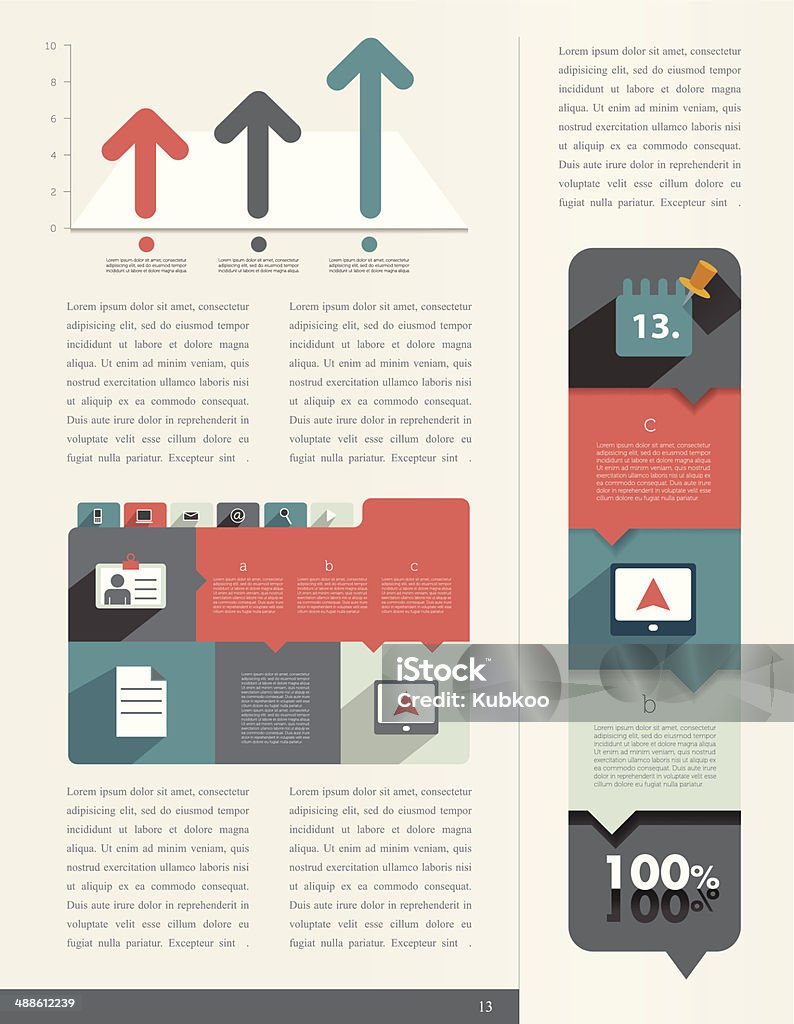 Graphical Text Sample Sample Text Page Info Graphic Stock Illustration - Download Image Now ...