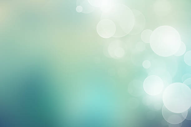 istock Soft green background with beautiful bokeh lights 488613635