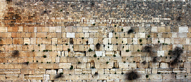 muralla occidental, jerusalén, israel - the western wall wall east city fotografías e imágenes de stock