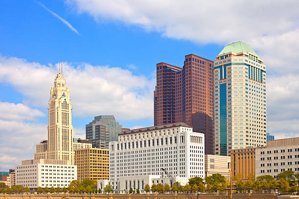 istock Columbus Ohio, downtown buildings 488614304