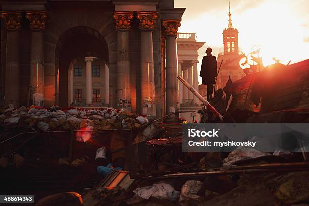Barricades At Euromaidan In Kiev Stock Photo - Download Image Now - Ukraine, War, Kyiv