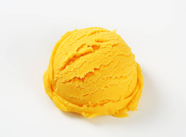 istock Scoop of yellow sorbet 488614495