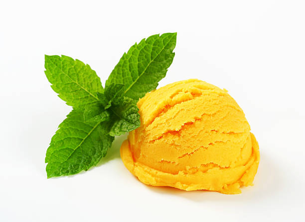 istock Scoop of yellow sorbet 488614503