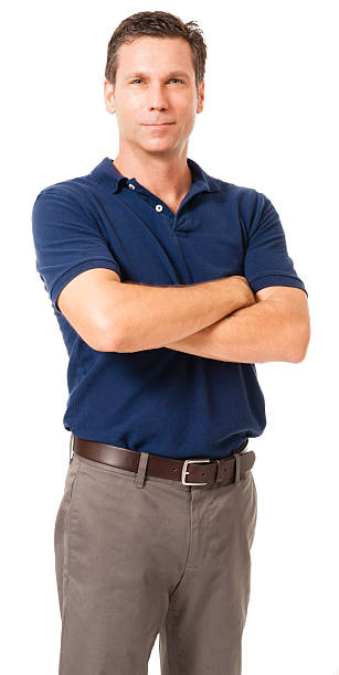 istock Causal Businessman with Arms Crossed on White 488615272