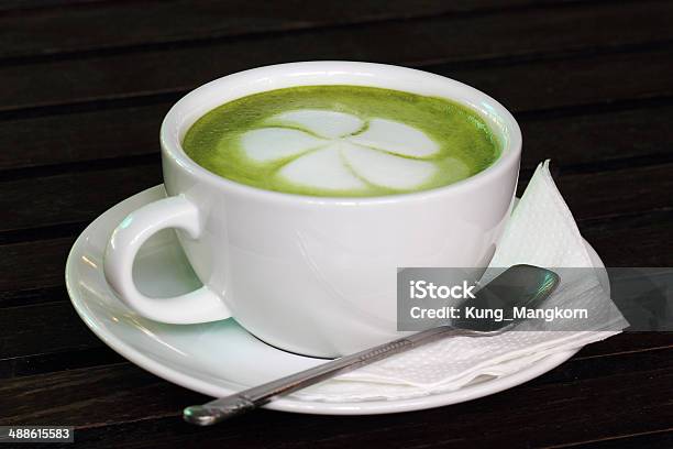 Tè Verde Arte Caffè Latte - Fotografie stock e altre immagini di Bibita - Bibita, Cibo, Cibo biologico