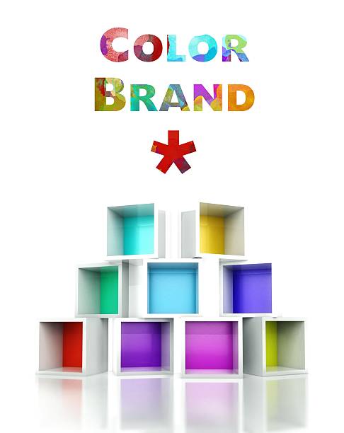 istock Color brand with colorful 3d design illustration 488615993