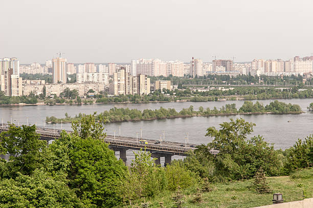 istock Kiev cityscape and Dnieper river, Ukraine 488616317