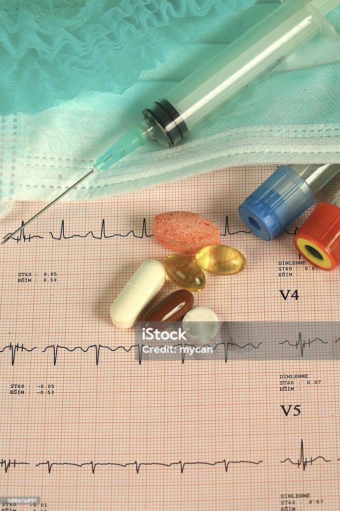 pulse trace Aggression Stock Photo