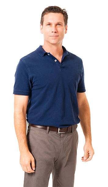 istock Causal Businessman with arms at sides on White 488623408