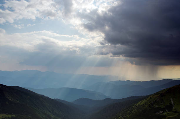 istock Colorful summer sunrise in the Carpathian mountains. 488626642