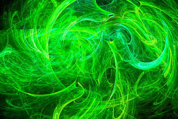 istock Clubs colored smoke. Chaos curves. Space wind. 488627016