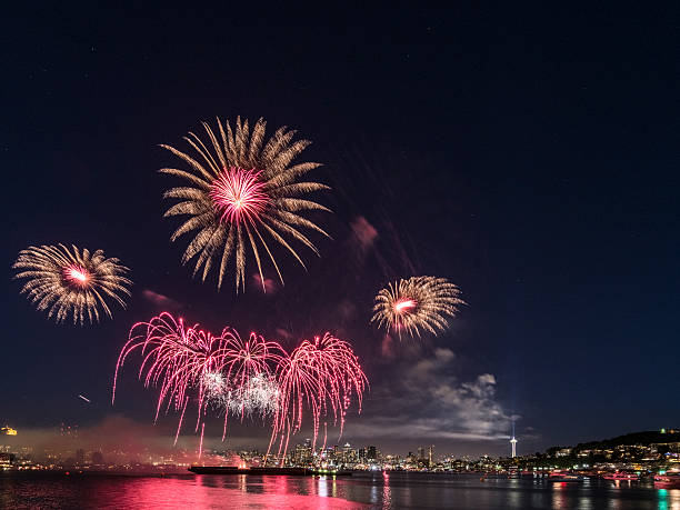 istock July 4 fireworks at Lake Union seattle 488636006