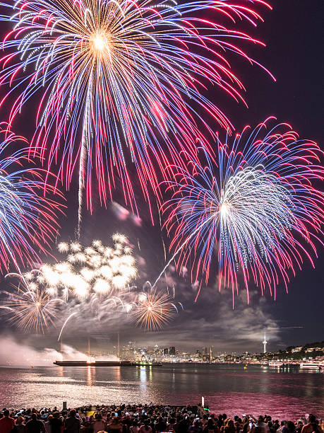 istock July 4 fireworks at Lake Union seattle 488636156