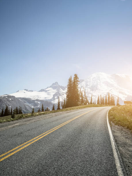 istock winding road to MT.Rainier 488637362