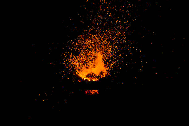 istock sparks of bonfire. 488640054