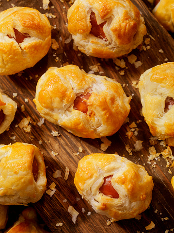 Puff Pastry Wrapped Sausages-Photographed on Hasselblad H3D2-39mb Camera