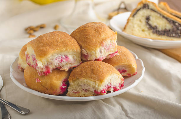 istock Poppy seeds cake and stuffed buns 488647826