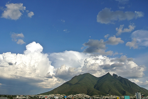 Cityscape with a view of El Cerro de la Silla\
