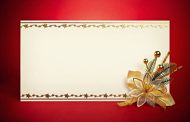 istock Christmas card with space and christmas ornament 488651875