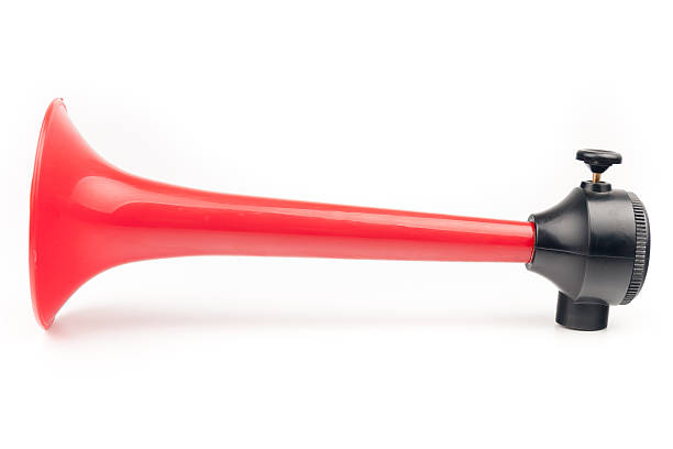 istock Vehicle horn isolated on white background 488652189
