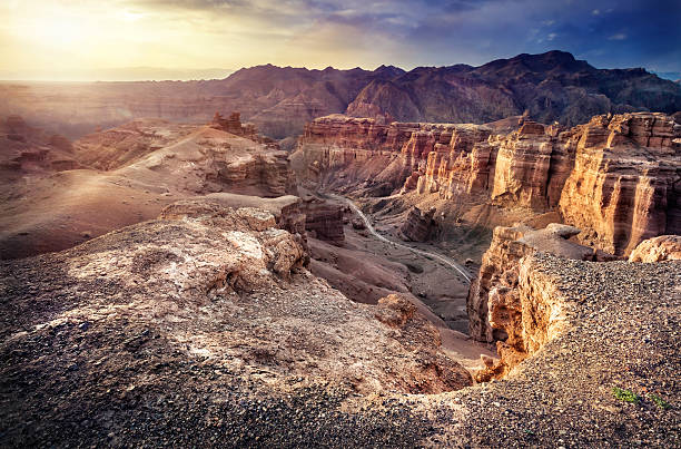 istock Charyn canyon in Kazakhstan 488653282