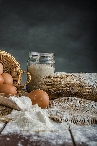 istock Home baked bread from sourdough rye 488659080