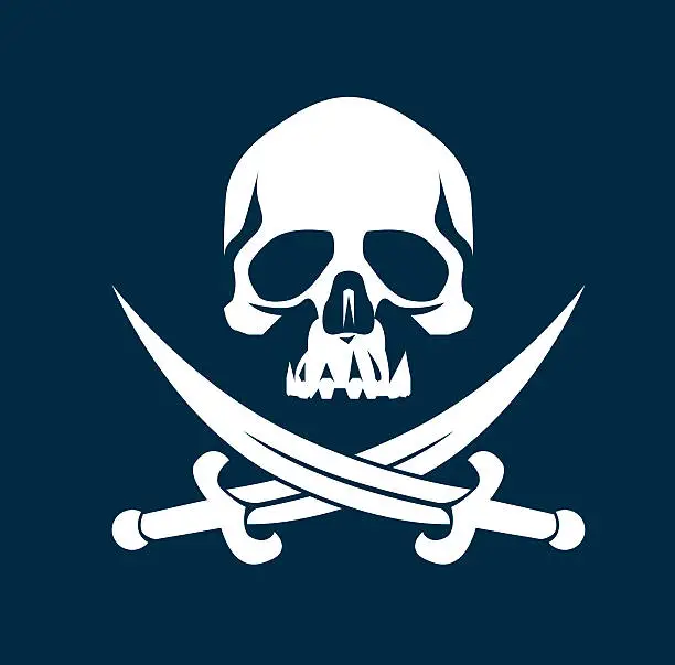 Vector illustration of Pirate Flag