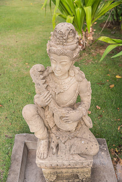 istock Thai angelic statue in thailand 488660336