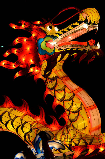 istock chinese style dragon lantern in lantern festival 488661236