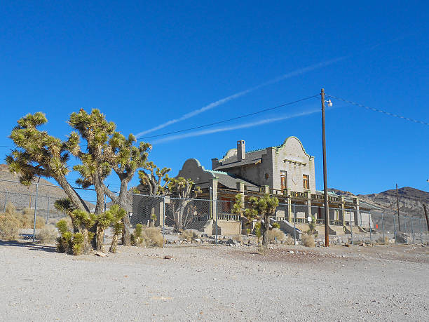 istock Railway station ruins in Rhyolite 488663125
