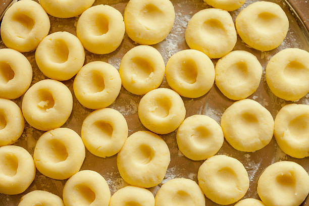 istock Set of home made silesian noodle 488665259