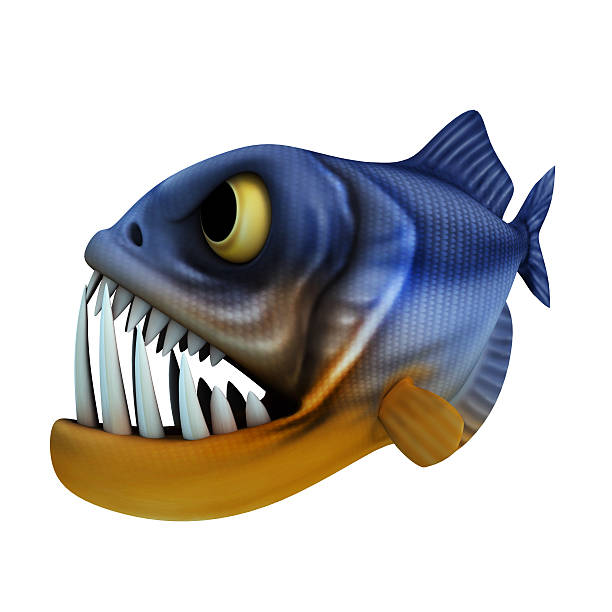 istock Cartoon of piranha 488667647