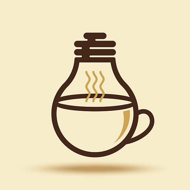 coffee cup idea for business vector art illustration
