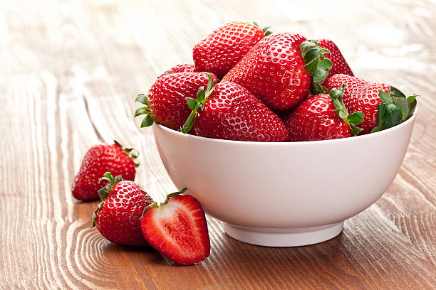 istock Appetizing strawberry in the bowl. 488669503