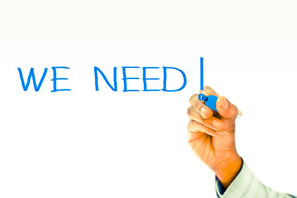 istock We need written on transparent wipe board 488673460