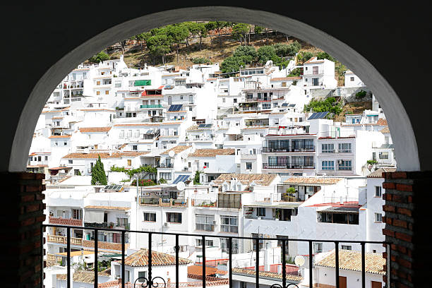 Mijas town View of Mijas. Typical white town of Malaga, Andalusia mijas pueblo stock pictures, royalty-free photos & images