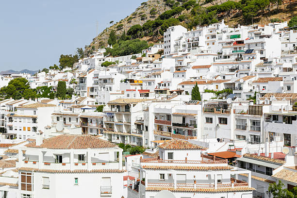 Mijas town View of Mijas. Typical white town of Malaga, Andalusia mijas pueblo stock pictures, royalty-free photos & images