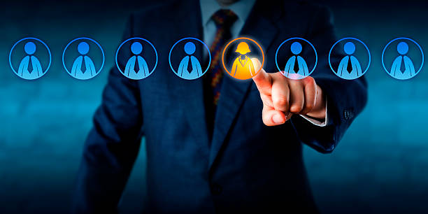 istock Recruiter Selecting The Only Female Candidate 488687034