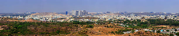 Hyderabad city Hyderabad city panorama skyline, India hyderabad india photos stock pictures, royalty-free photos & images